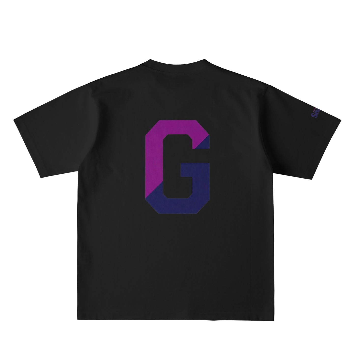GRAPE BIG G バックプリント USAコットンTシャツ deep-black image