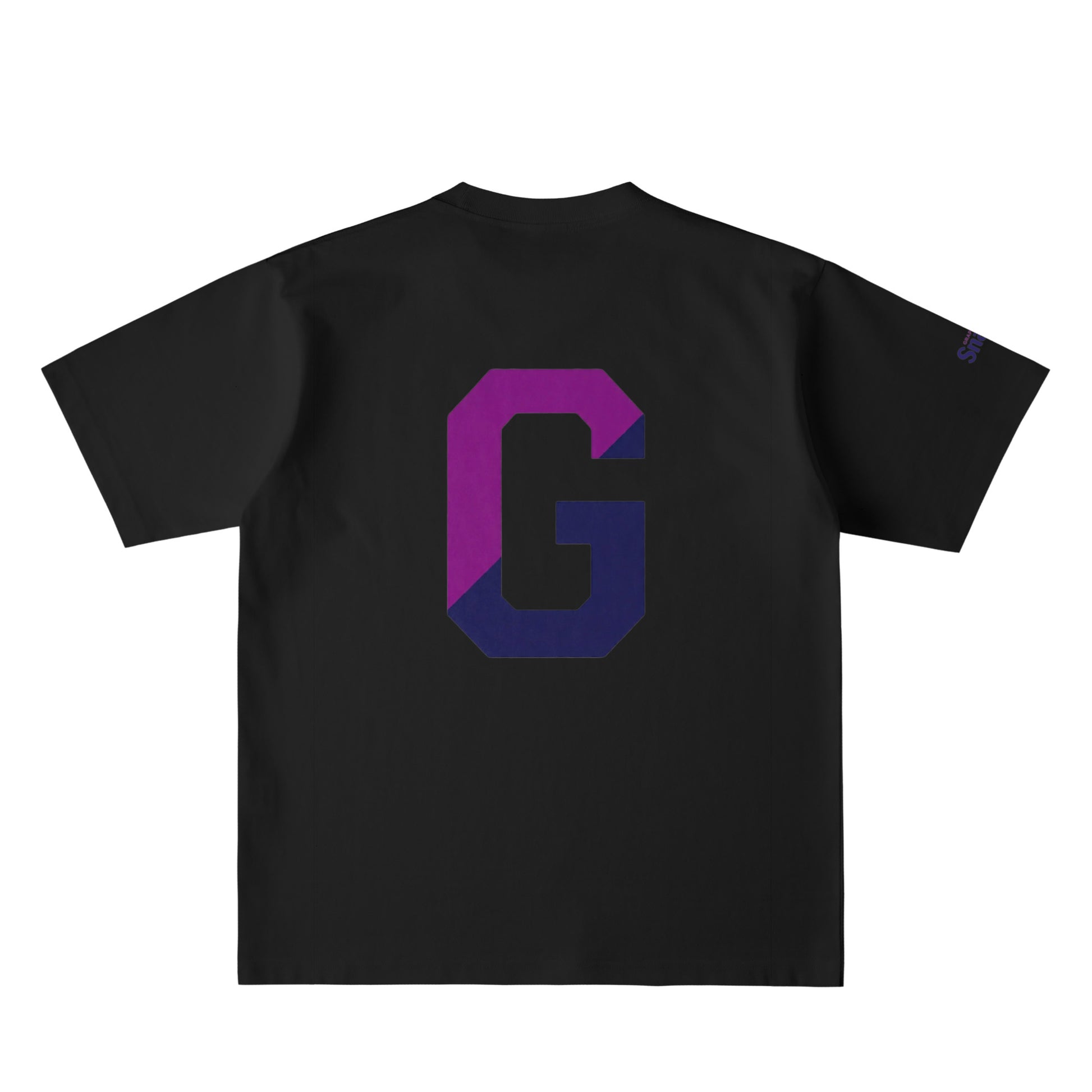 GRAPE BIG G バックプリント USAコットンTシャツ deep-black image