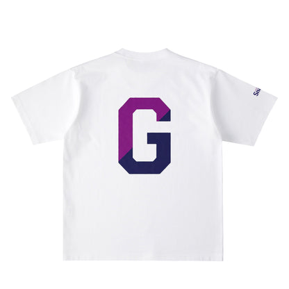 GRAPE BIG G バックプリント USAコットンTシャツ white image