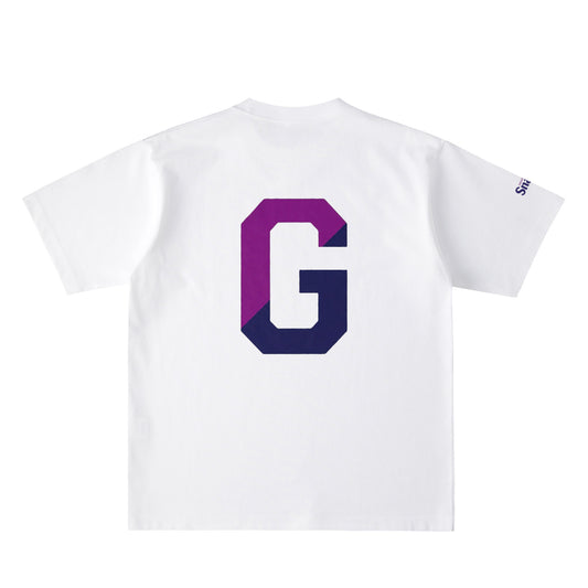 GRAPE BIG G バックプリント USAコットンTシャツ white image