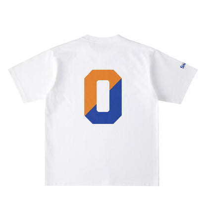 ORANGE BIG O バックプリント USAコットンTシャツ white image