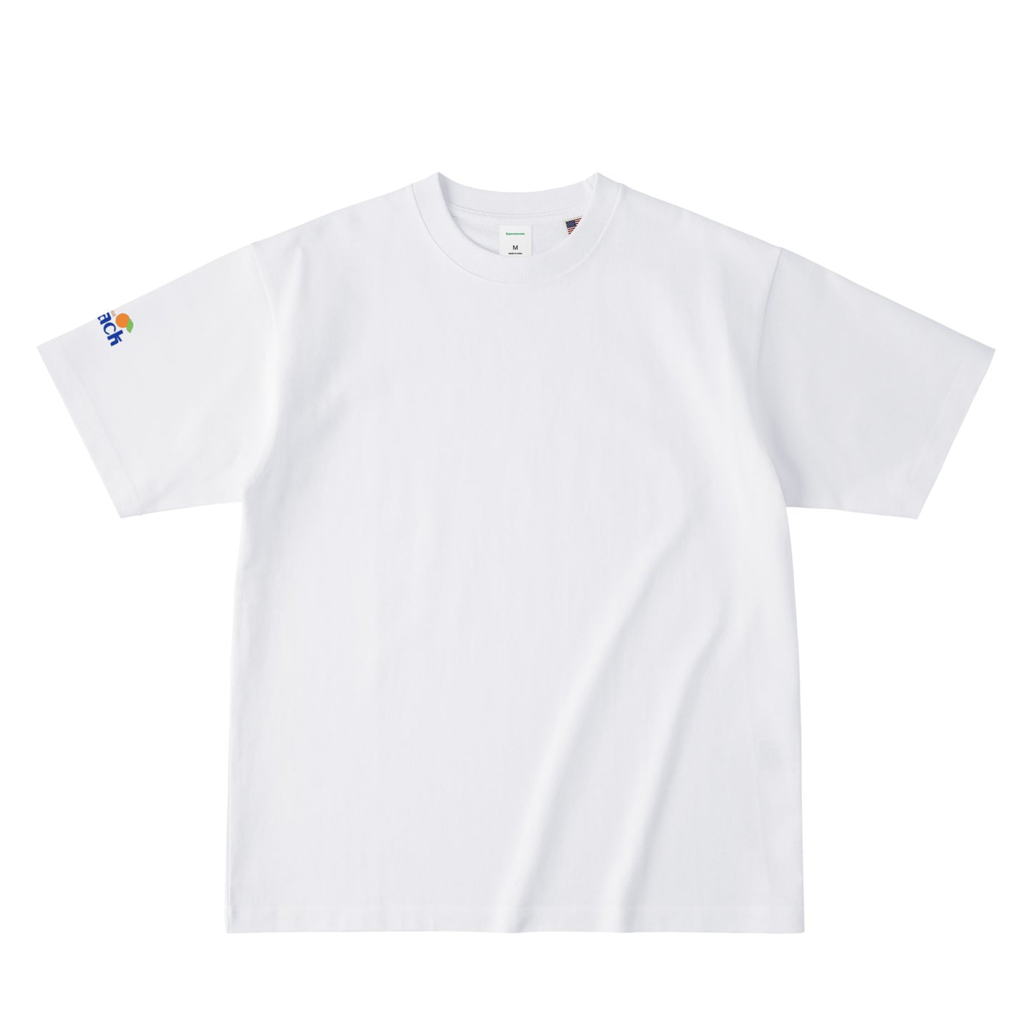 ORANGE BIG O バックプリント USAコットンTシャツ white image