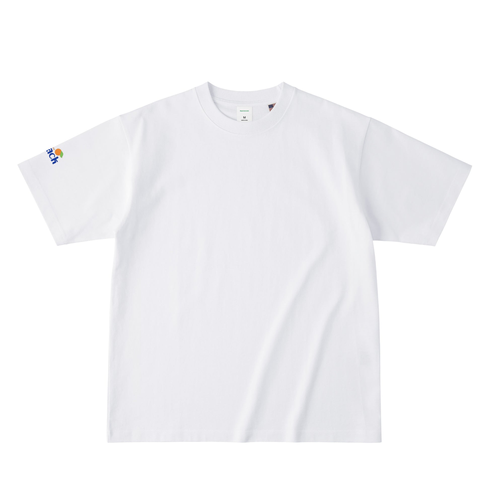 ORANGE BIG O バックプリント USAコットンTシャツ white image