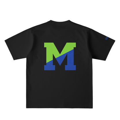 MELON BIG M バックプリント USAコットンTシャツ deep-black image