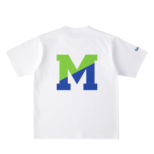 MELON BIG M バックプリント USAコットンTシャツ white image