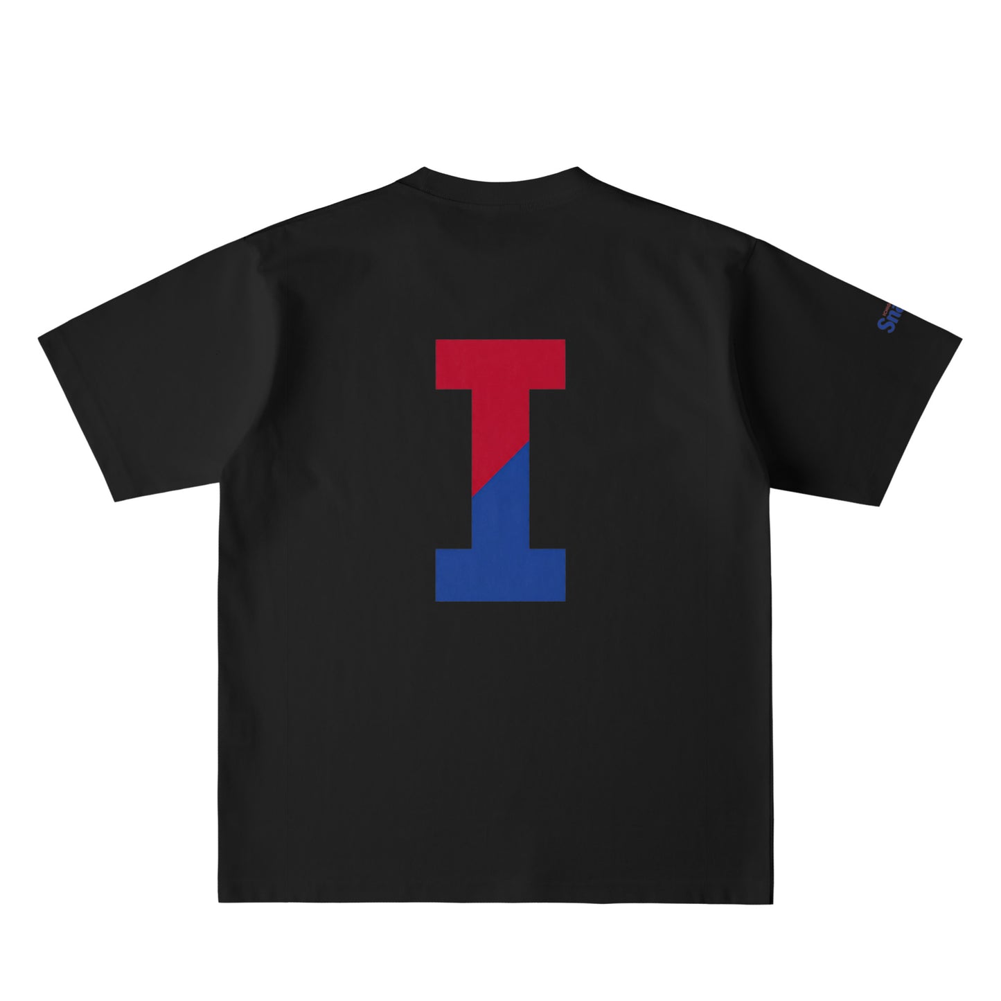 ICHIGO BIG I バックプリント USAコットンTシャツ deep-black image