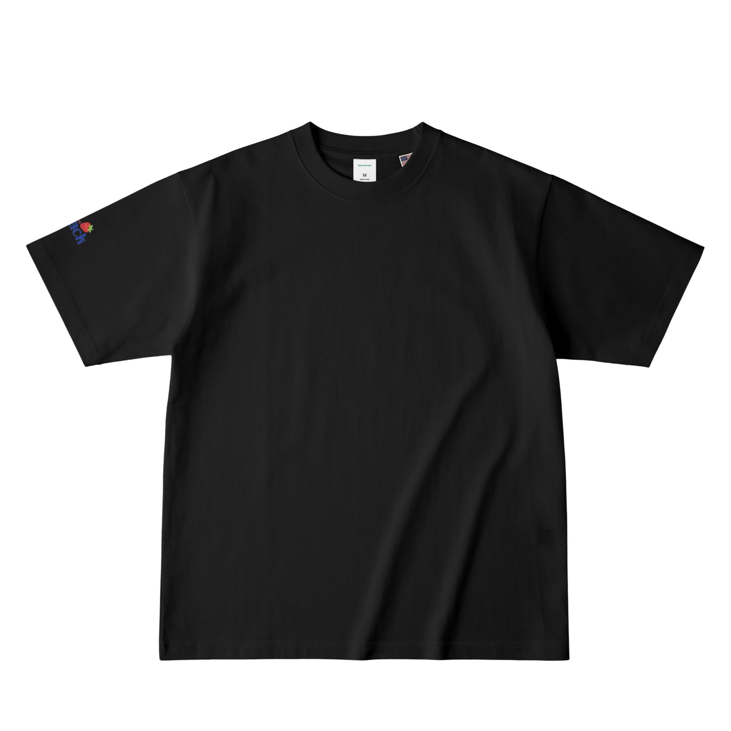 ICHIGO BIG I バックプリント USAコットンTシャツ deep-black image