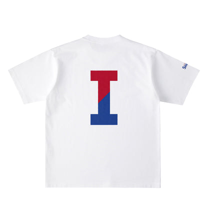 ICHIGO BIG I バックプリント USAコットンTシャツ white image