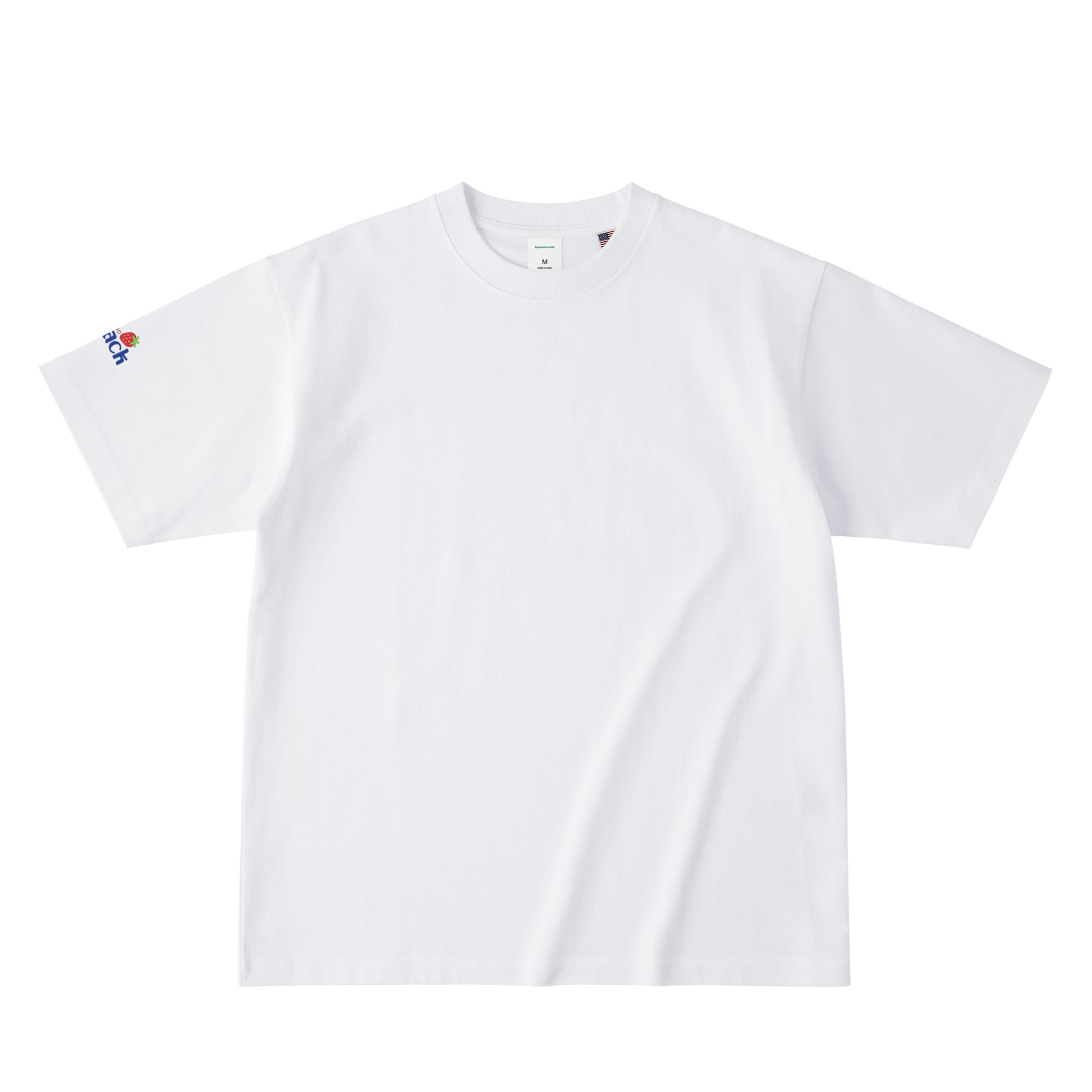 ICHIGO BIG I バックプリント USAコットンTシャツ white image