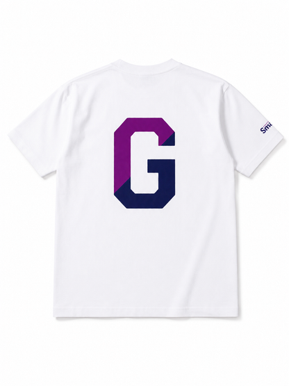 GRAPE BIG G バックプリント USAコットンTシャツ