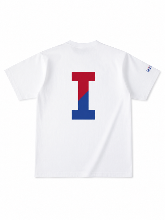 ICHIGO BIG I バックプリント USAコットンTシャツ